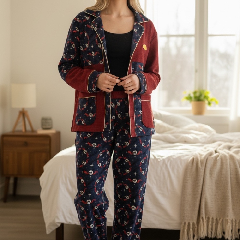 Puma Hoops x Polar Express Pajama Set NWT Size Small Cozy PJ Set
